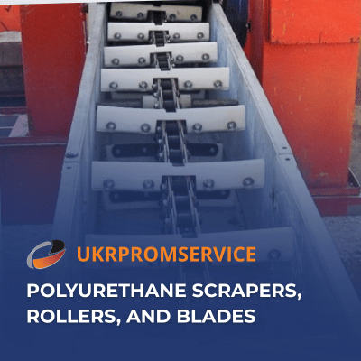 Polyurethane Scrapers, Rollers, and Blades from Ukrpromservice